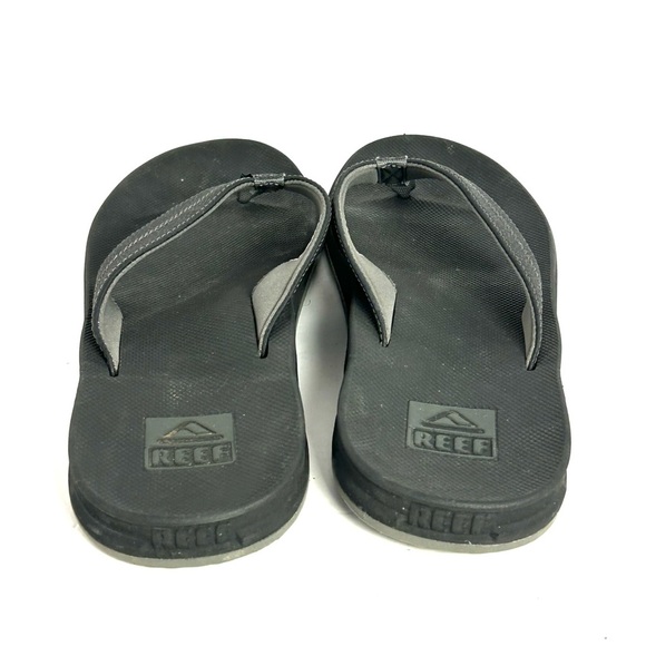 Reef Element TQT Flip Flops Sandal Black Bottle Opener Mens Size 14 Beach Casual - Picture 4 of 12